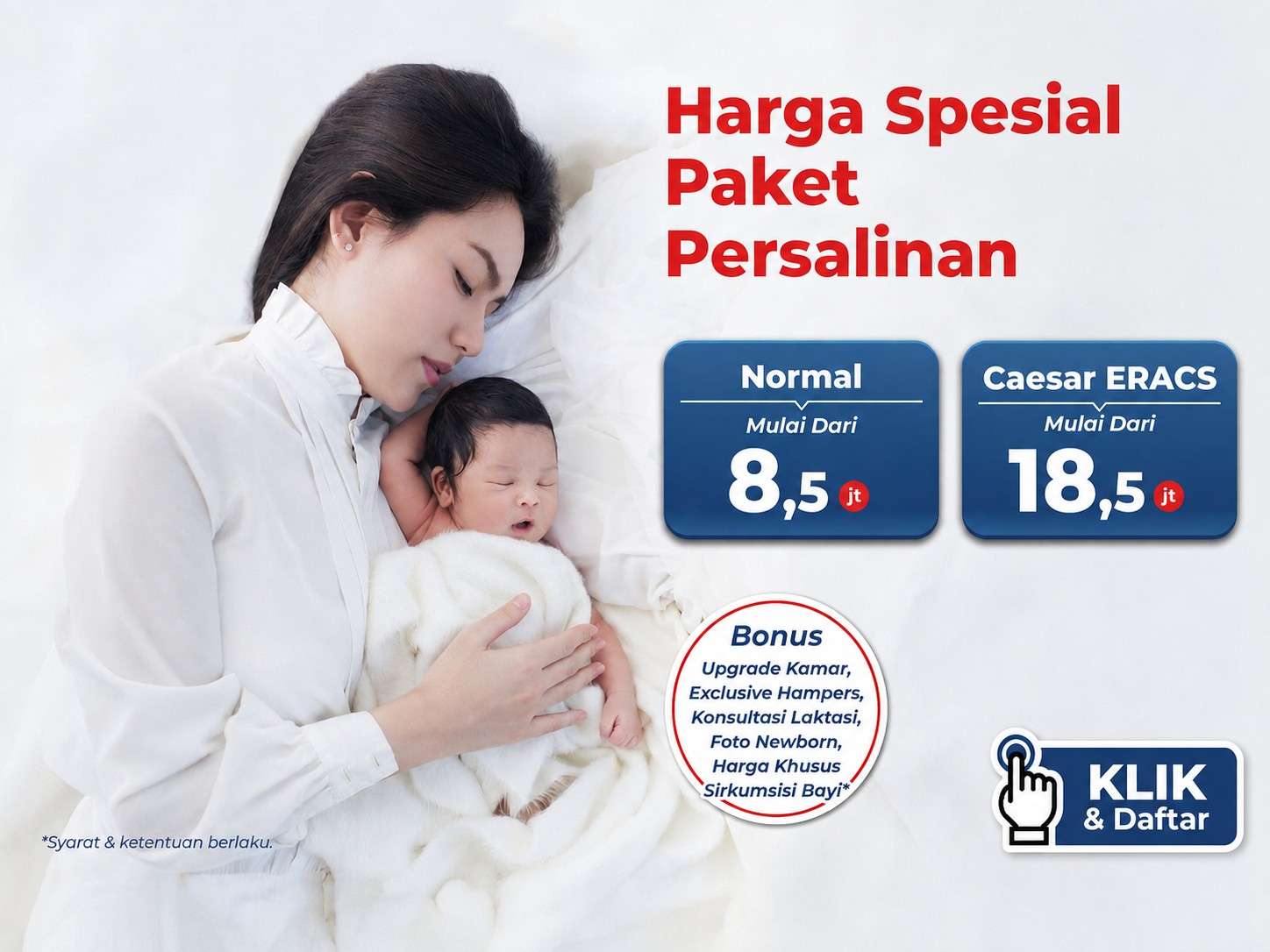 Paket Melahirkan Normal & Caesar Eracs